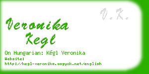 veronika kegl business card