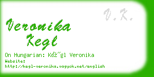 veronika kegl business card